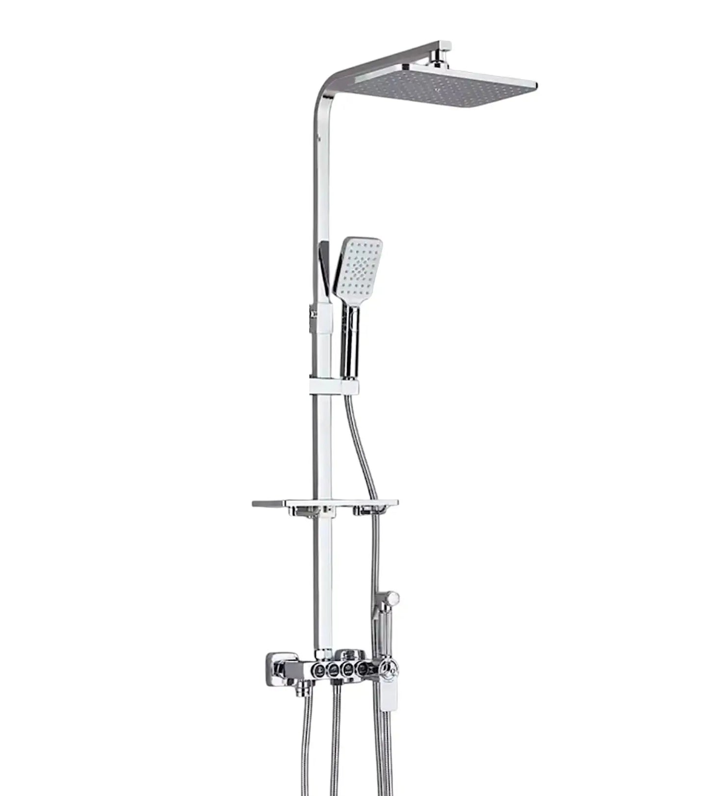 SaniSupreme Missouri Thermostatisch opbouw doucheset 29 cm. chroom glans Sanisupreme