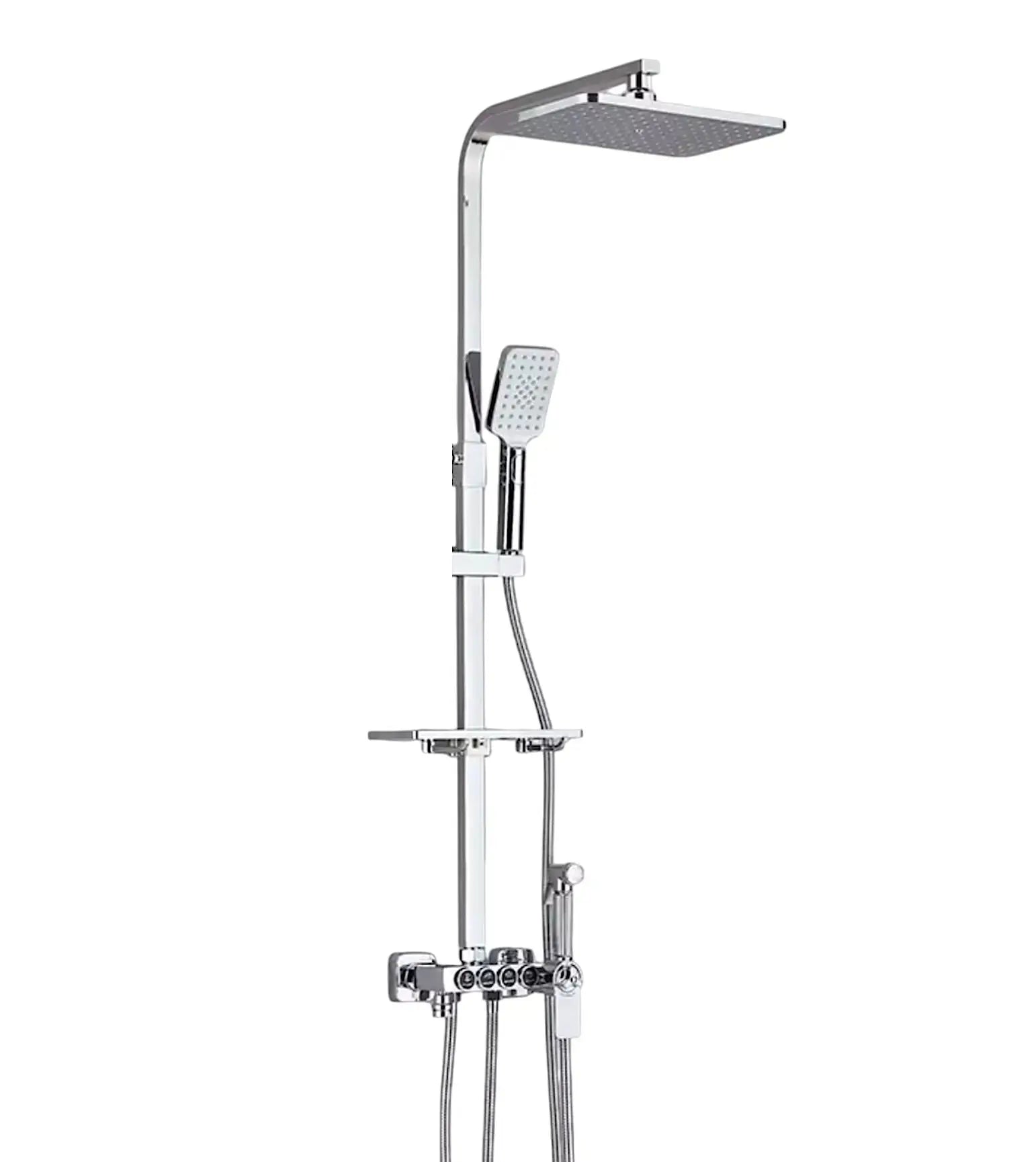 SaniSupreme Missouri Thermostatisch opbouw doucheset 29 cm. chroom glans Sanisupreme