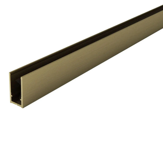 Muurprofiel Douchewand Sanisupreme HighLine Series 200 CM Geborsteld Goud