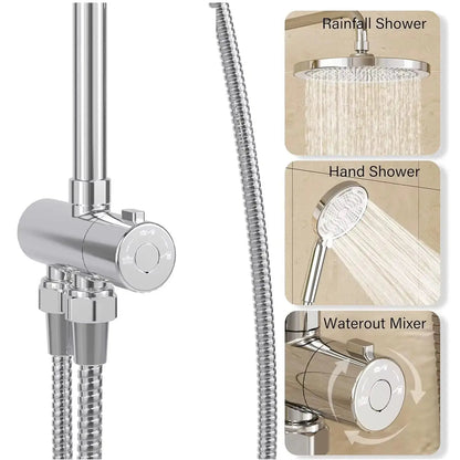 SaniSupreme Malibu opbouw bad bovendeel zonder mengkraan 20 cm. chroom glans rond Sanisupreme