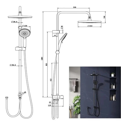 SaniSupreme Malibu opbouw bad bovendeel zonder mengkraan 20 cm. chroom glans rond Sanisupreme