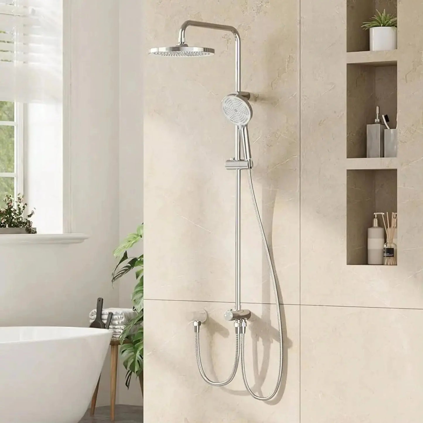 SaniSupreme Malibu opbouw bad bovendeel zonder mengkraan 20 cm. chroom glans rond Sanisupreme