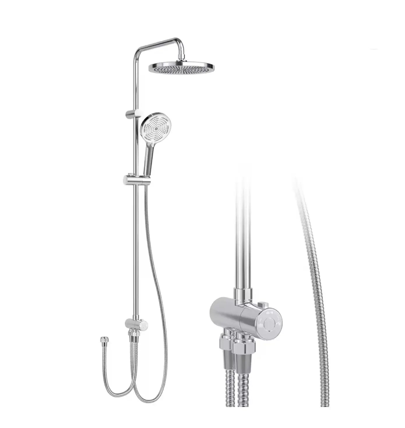 SaniSupreme Malibu opbouw bad bovendeel zonder mengkraan 20 cm. chroom glans rond Sanisupreme