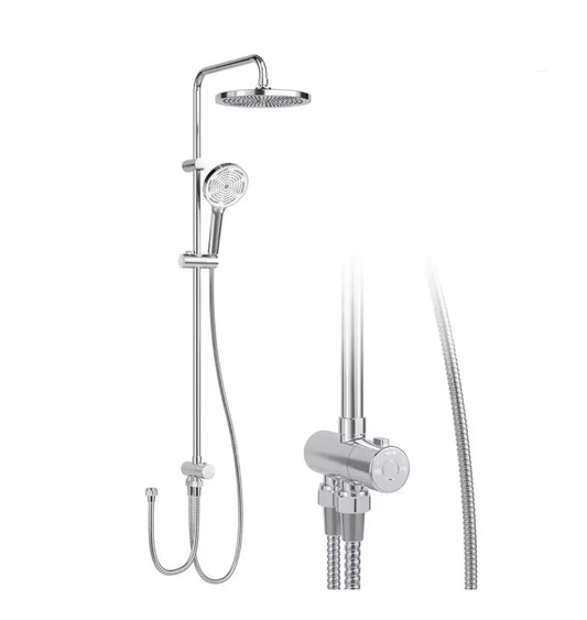 SaniSupreme Malibu opbouw bad bovendeel zonder mengkraan 20 cm. chroom glans rond Sanisupreme