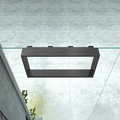 Opbouwnis Shine Geborsteld Gunmetal 30x60x8cm