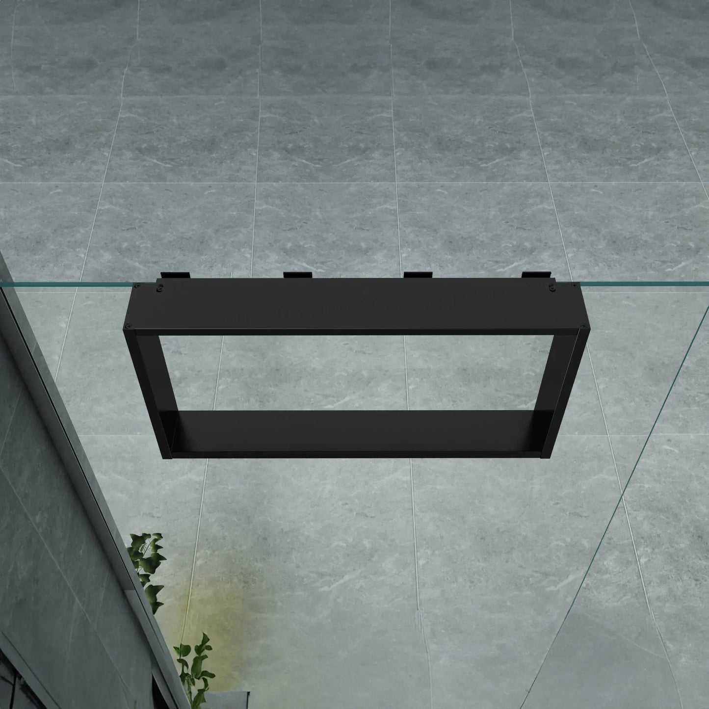 Opbouwnis Shine Mat Zwart 30x60x8cm