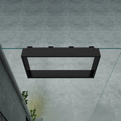 Opbouwnis Shine Mat Zwart 30x60x8cm