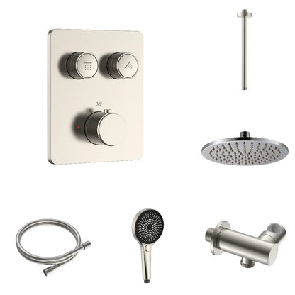 oucheset SaniSupreme Stria Smartrain Geborsteld RVS Smart Control Regendoucheset