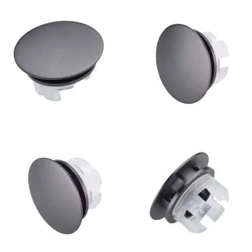 SaniSupreme Wastafel overloopring gunmetal messing luxe versie Sanisupreme