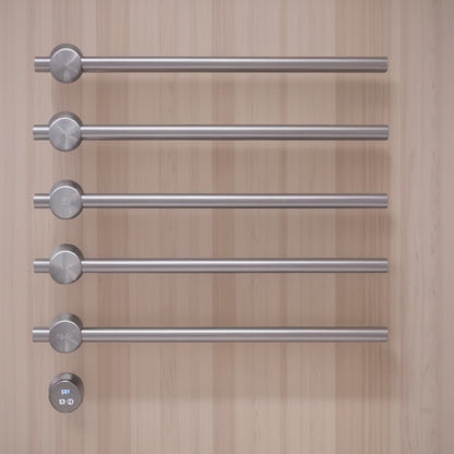 SaniSupreme SlimLine Inbouw Badkamer Elektrische Radiator Handdoekverwarming LCD mat zwart