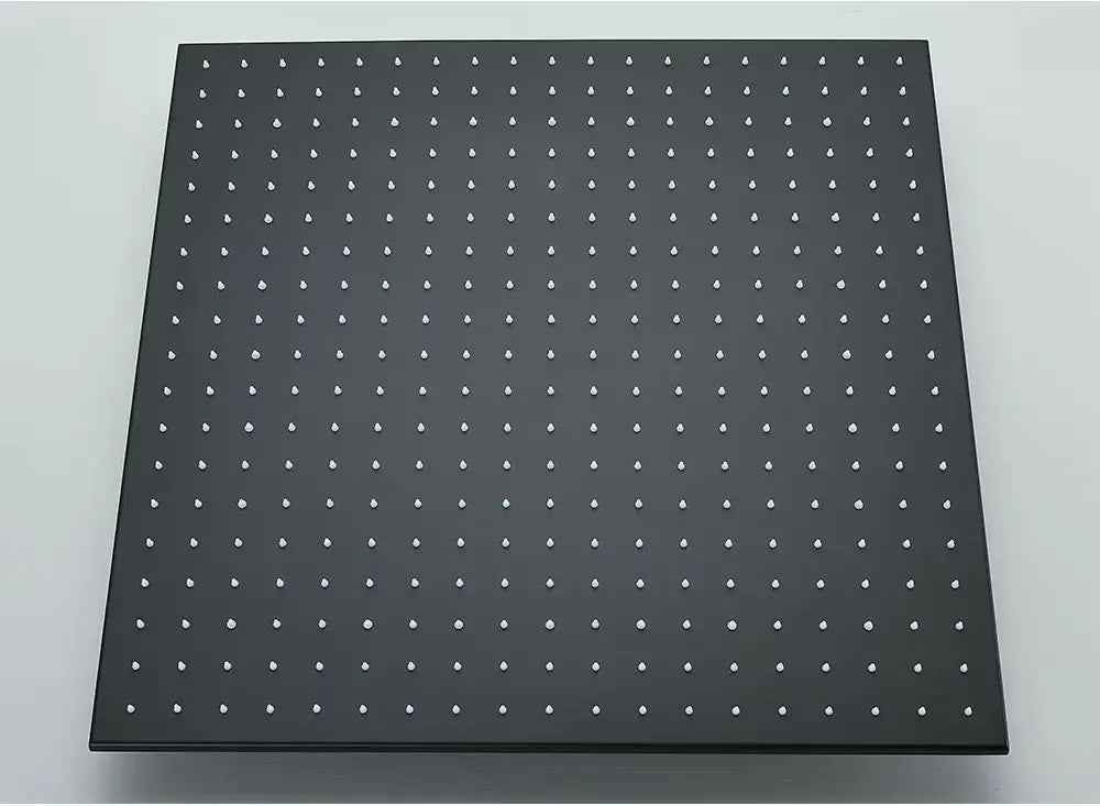 PRIJSKNALLER SaniSupreme Doucheset Manhattan Premium Wellness LCD 50 cm plafond regendouche met inbouw muurjets zwart inbouw