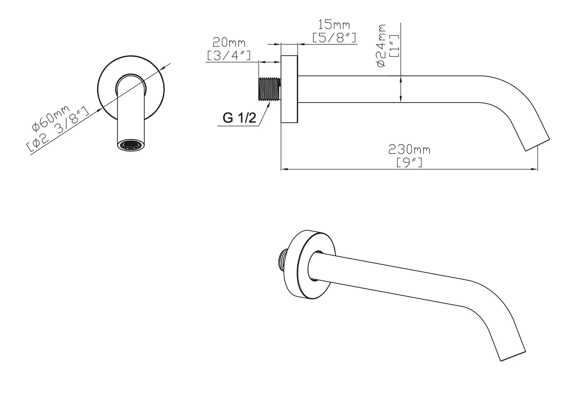 SaniSupreme Uniforma Baduitloop inkortbaar Goud Geborsteld (PVD) Sanisupreme