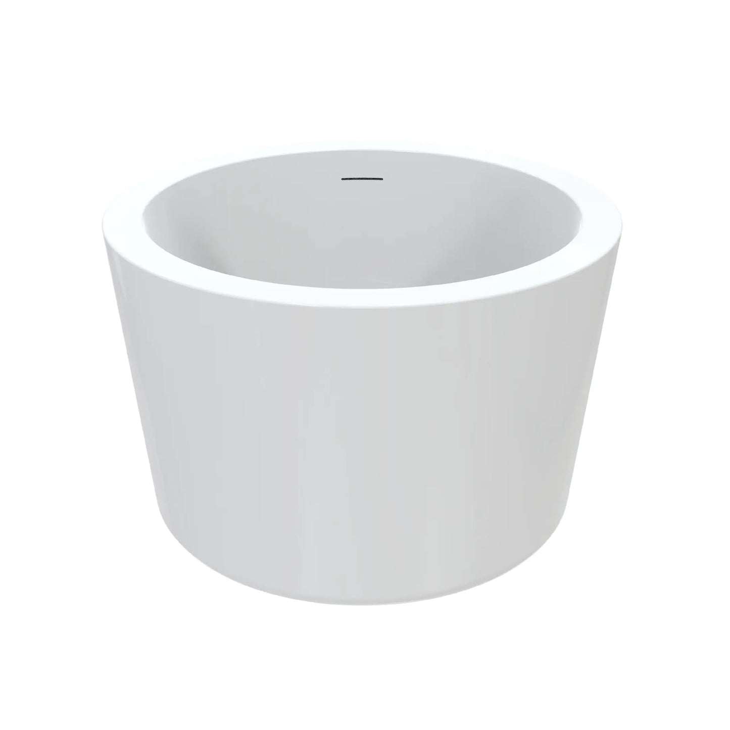 rond vrijstaand bad Lunaris Solstice Ø 104 × 67,5 cm – modern design ligbad