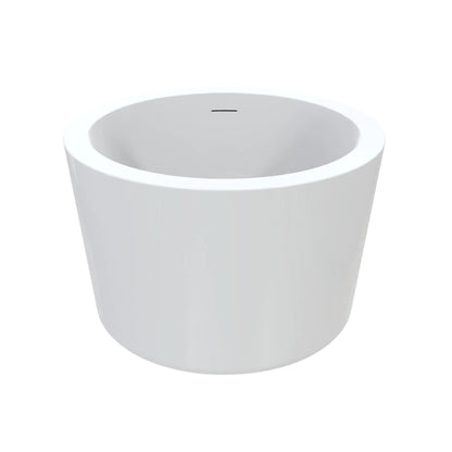 rond vrijstaand bad Lunaris Solstice Ø 104 × 67,5 cm – modern design ligbad