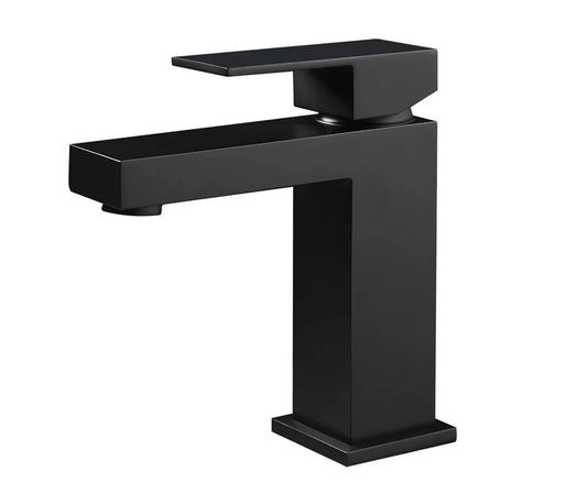 SaniSupreme Aloni Chan wastafelmengkraan square - Mat Zwart
