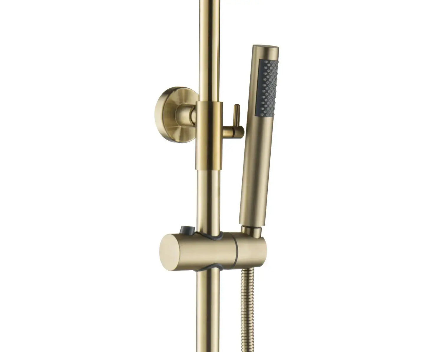 SaniSupreme Aloni Optima Rondo opbouw doucheset Thermostatisch 8 inch regendouche Geborsteld Goud