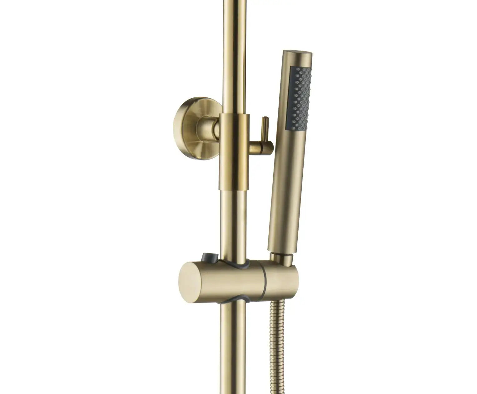 SaniSupreme Aloni Optima Rondo opbouw doucheset Thermostatisch 8 inch regendouche Geborsteld Goud