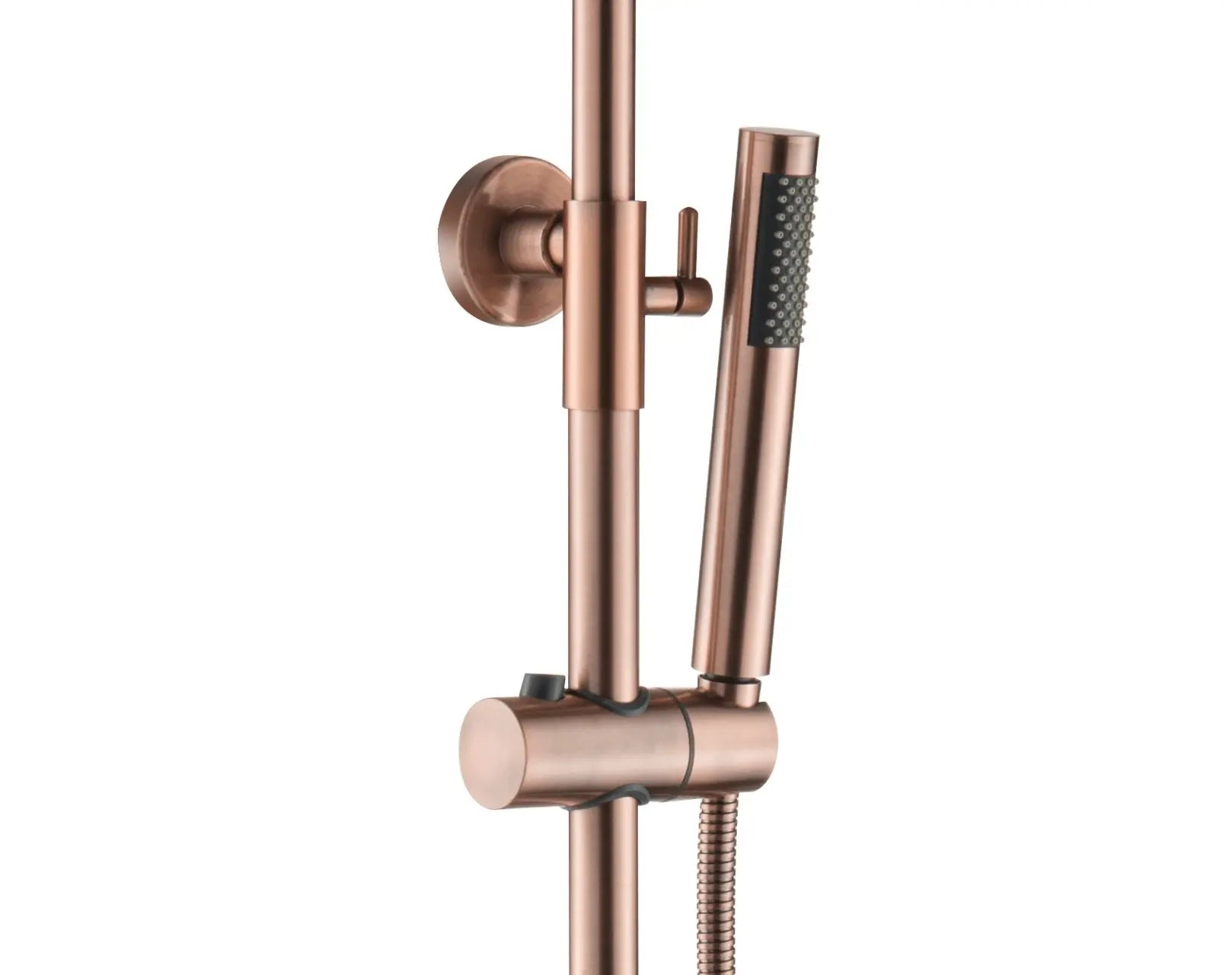 SaniSupreme Aloni Optima Rondo opbouw doucheset Thermostatisch 8 inch regendouche geborsteld koper