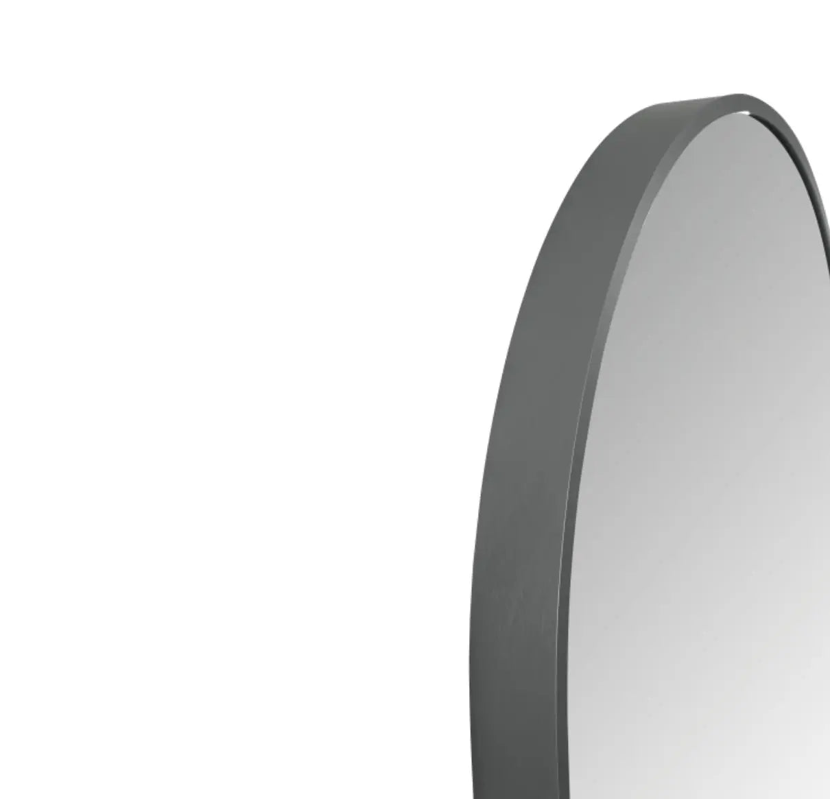 SaniSupreme Aloni Oval badkamerspiegel rechthoekig 100x50 cm Gunmetal Grijs - Led verlichting, verwarming en touch schakelaar