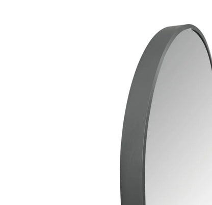 SaniSupreme Aloni Oval badkamerspiegel rechthoekig 100x50 cm Gunmetal Grijs - Led verlichting, verwarming en touch schakelaar