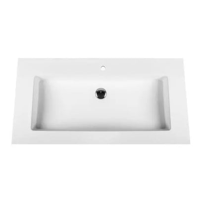 SaniSupreme ALONI SOLID SURFACE enkele WASTAFEL (60CM) - WIT