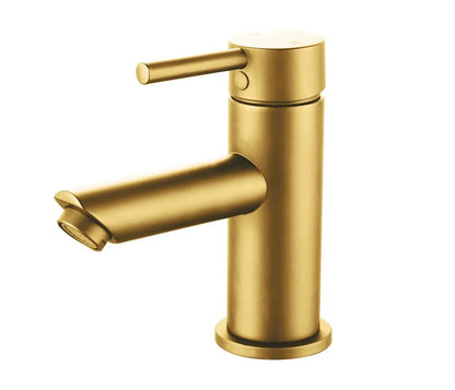 SaniSupreme Aloni wastafelmengkraan - Geborsteld Goud