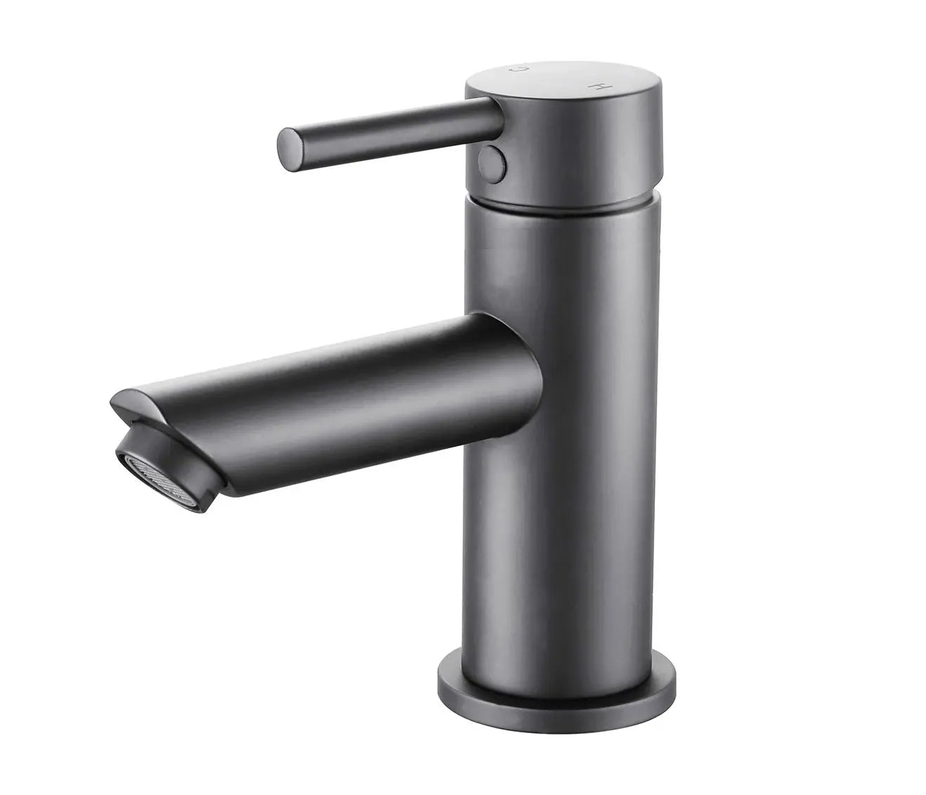 SaniSupreme Aloni wastafelmengkraan - Geborsteld Gunmetal Grijs