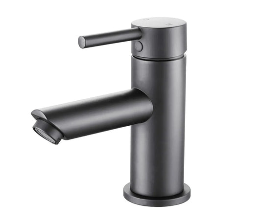 SaniSupreme Aloni wastafelmengkraan - Geborsteld Gunmetal Grijs