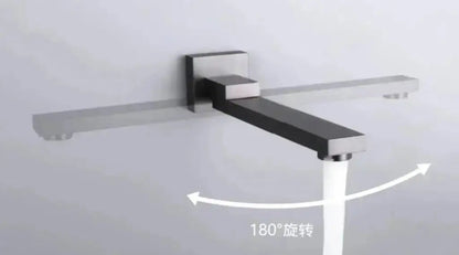 SaniSupreme Aqua - AeroLine Digitale Doucheset Inbouw Douchekraan- LCD Display Mengkraan 30 cm regendouche 2- weg Gun Metal