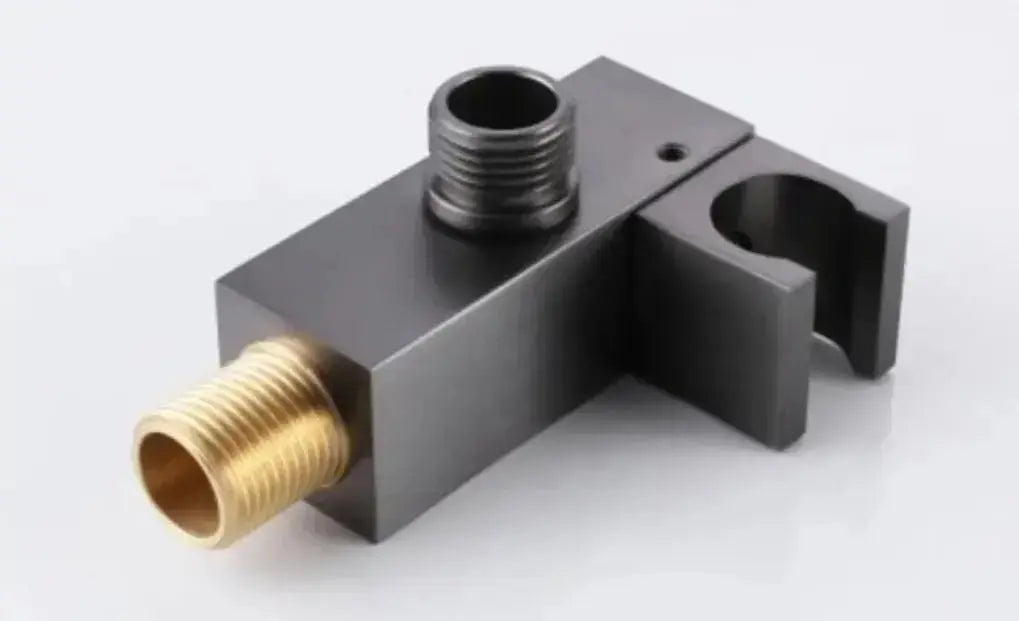 SaniSupreme Aqua - AeroLine Digitale Doucheset Inbouw Douchekraan- LCD Display Mengkraan 30 cm regendouche 2- weg Gun Metal