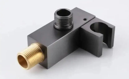 SaniSupreme Aqua - AeroLine Digitale Doucheset Inbouw Douchekraan- LCD Display Mengkraan 30 cm regendouche 2- weg Gun Metal