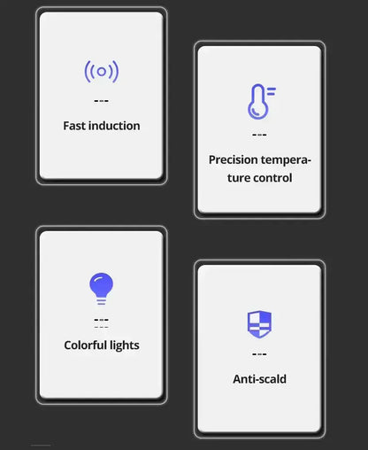 SaniSupreme® AquaMax Platinum Wellness Plafond Thermostatische Doucheset 3 weg Inbouw Plafond LED regendouche Mat Zwart