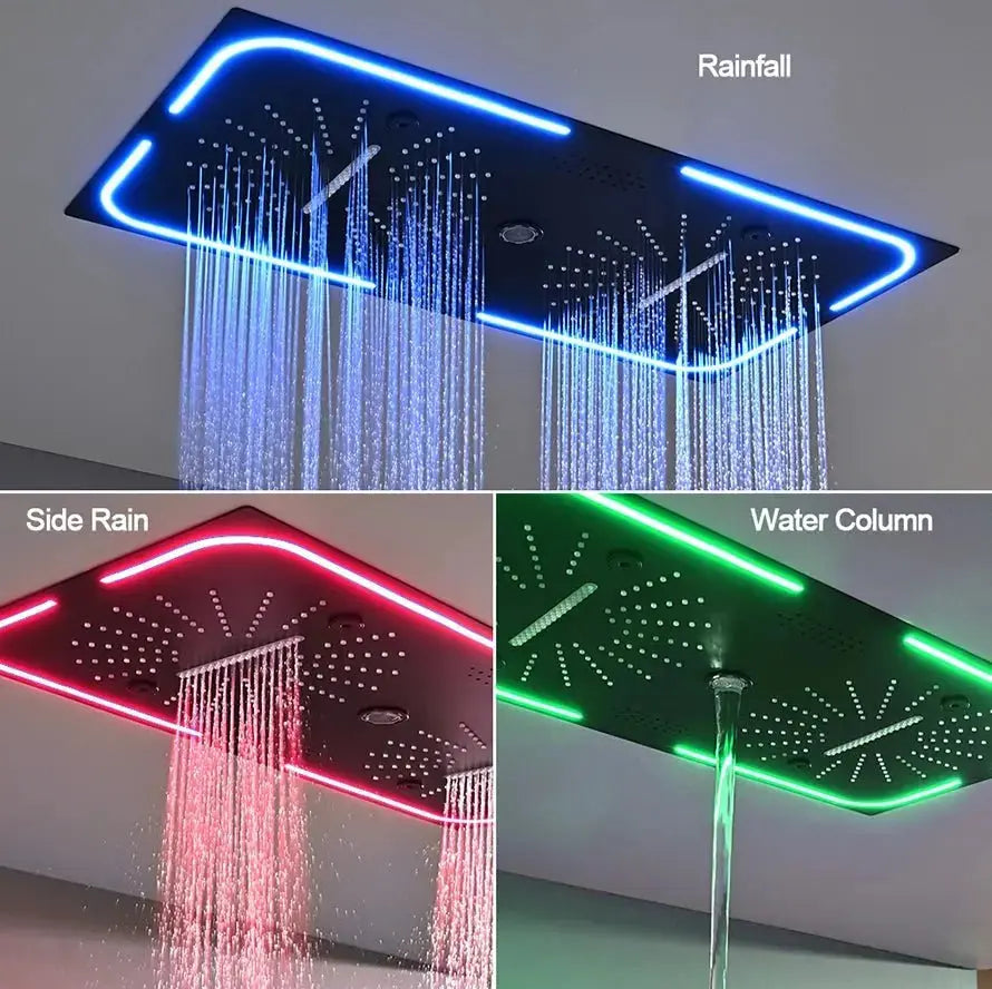 SaniSupreme® AquaTherme Duo Plafond Inbouw Komplete Set + remote en Bluetooth