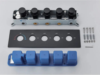 SaniSupreme® AquaTherme Duo Plafond Inbouw Komplete Set + remote en Bluetooth