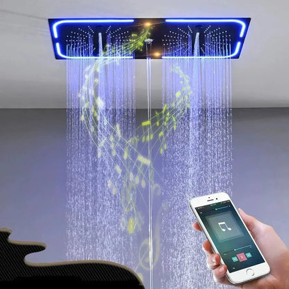 SaniSupreme® AquaTherme Duo Plafond Inbouw Komplete Set + remote en Bluetooth