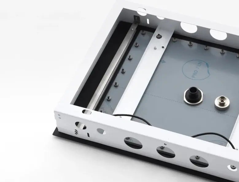 SaniSupreme® AquaTherme Plafond Thermostatische Doucheset Genua 3 weg Inbouw Plafond LED regendouche Mat Zwart