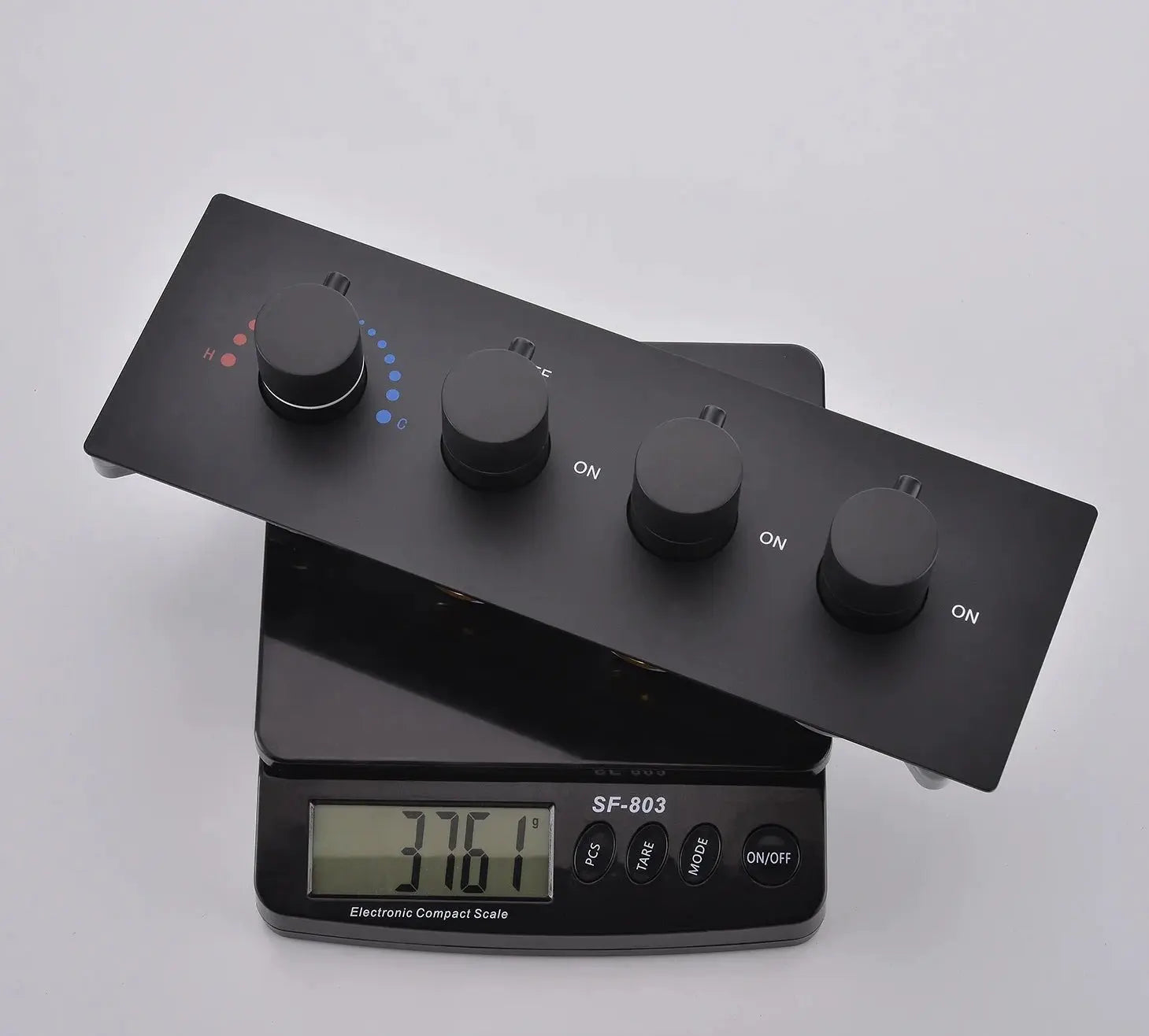 SaniSupreme® AquaTherme Plafond Thermostatische Doucheset Genua 3 weg Inbouw Plafond LED regendouche Mat Zwart