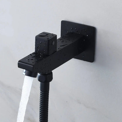 SaniSupreme® AquaTherme Plafond Thermostatische Doucheset Napels 6 weg Inbouw Plafond LED regendouche Mat Zwart