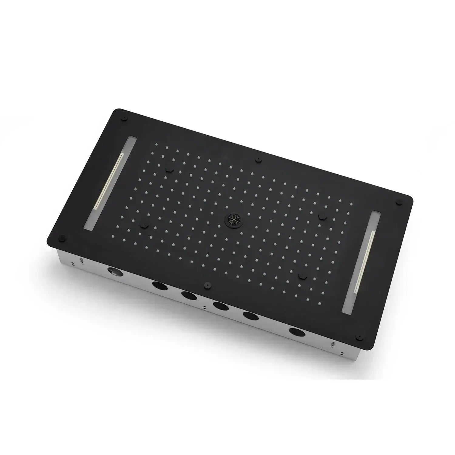 SaniSupreme® AquaTherme Plafond Thermostatische Inbouw Regendouche Napels LED Mat Zwart