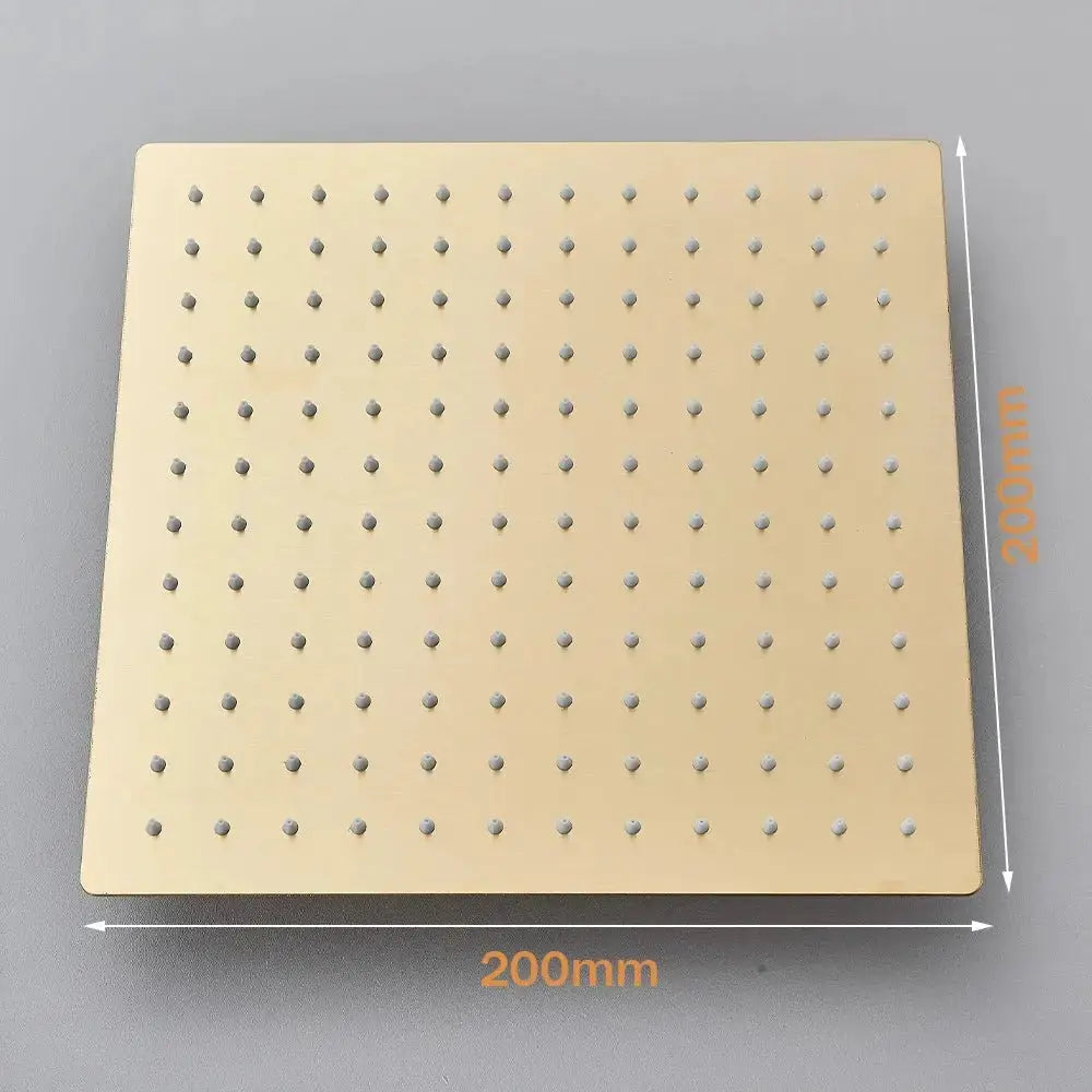 SaniSupreme Arizona Premium opbouw bad doucheset 4 - weg met baduitloop 30 cm en bidet regendouche Goud Geborsteld