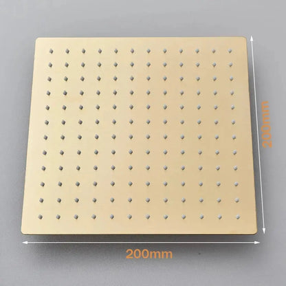 SaniSupreme Arizona Premium opbouw bad doucheset 4 - weg met baduitloop 30 cm en bidet regendouche Goud Geborsteld