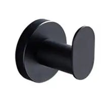 SaniSupreme Badkamer handdoek haak ovaal type K mat zwart Sanisupreme