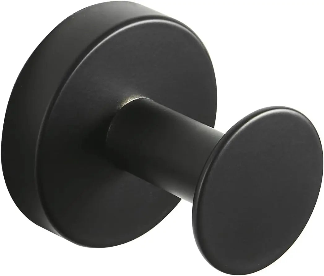 SaniSupreme Badkamer handdoek haak rond type G mat zwart