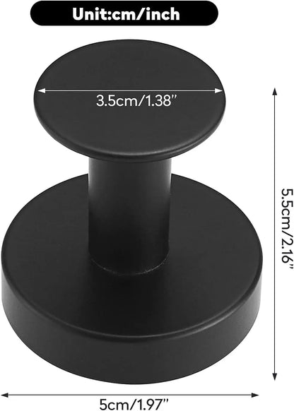 SaniSupreme Badkamer handdoek haak rond type G mat zwart