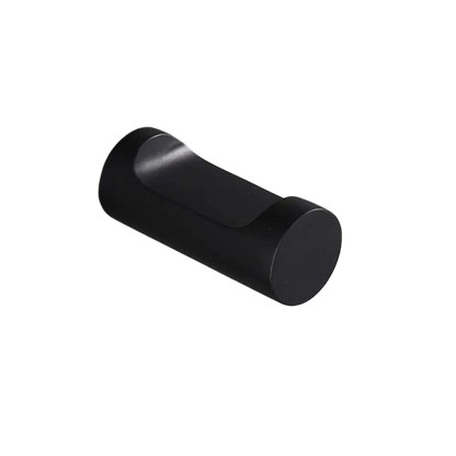 SaniSupreme Badkamer handdoek haak rond type V mat zwart