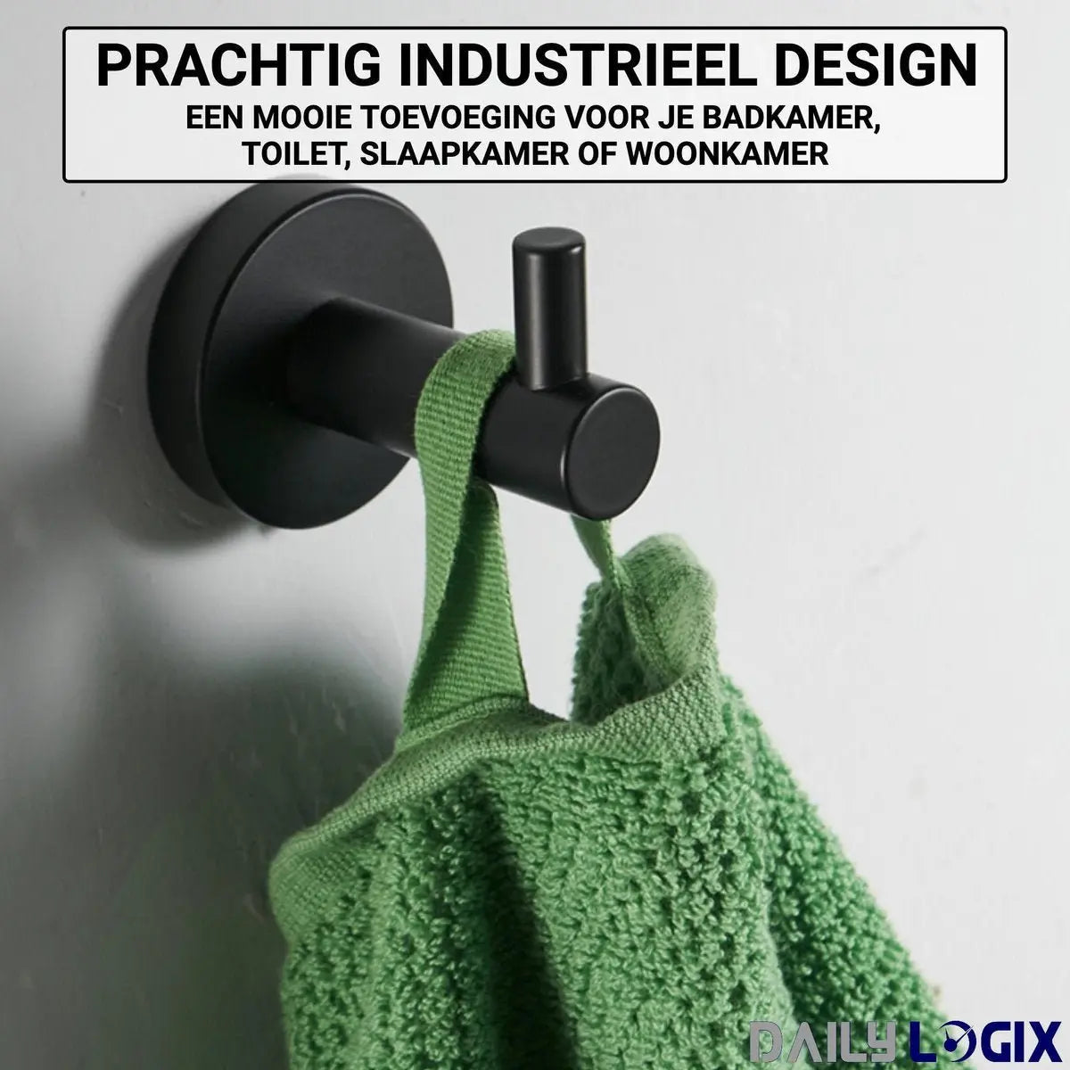 SaniSupreme Badkamer handdoek haak Yosemite type A per set van 2