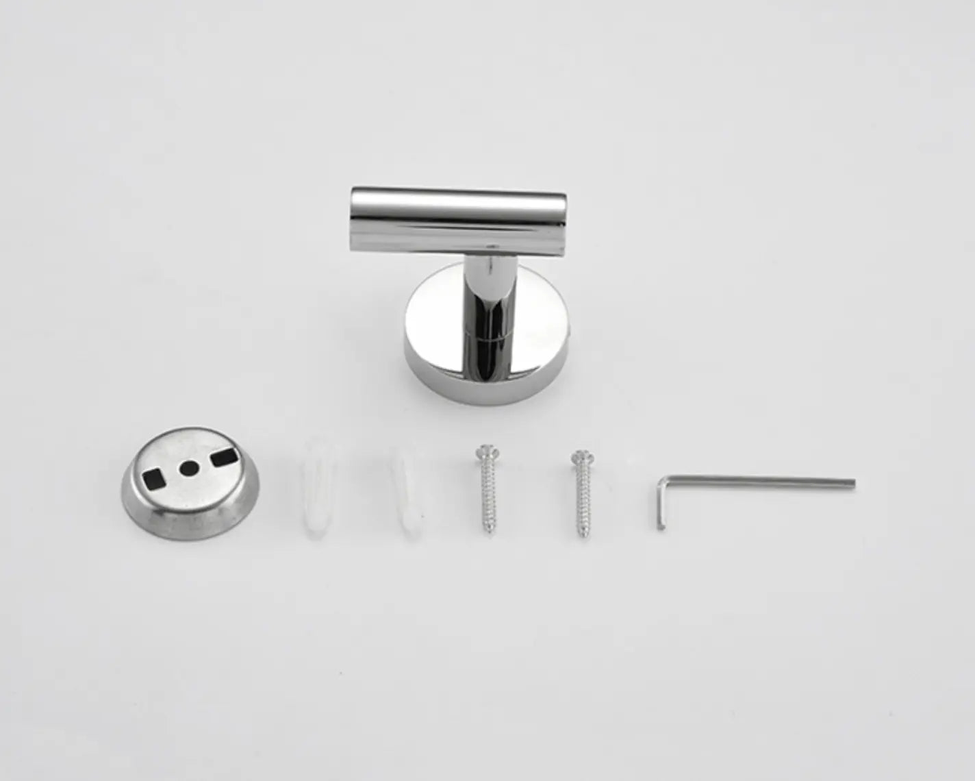 SaniSupreme Badkamerset 4 stuks Brasil: handdoekrek, handdoekbeugel,handoekhaak en toiletrolhouder, Chroom Glans