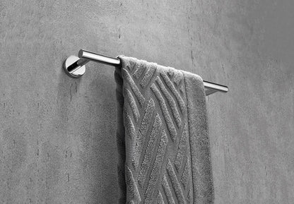 SaniSupreme Badkamerset 4 stuks Brasil: handdoekrek, handdoekbeugel,handoekhaak en toiletrolhouder, Chroom Glans