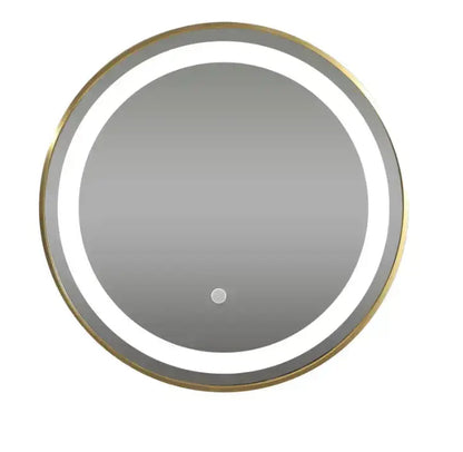 Sanisupreme Badkamerspiegel Geborsteld Goud Rond 100 cm