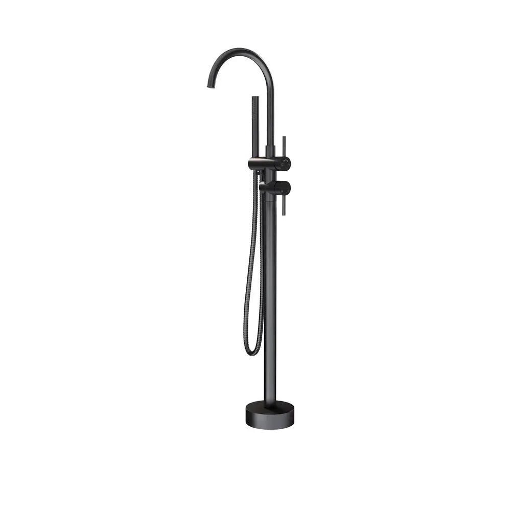 SaniSupreme Badkraan AquaVario® Gunmetal vrijstaand model met handdouche Gunmetal